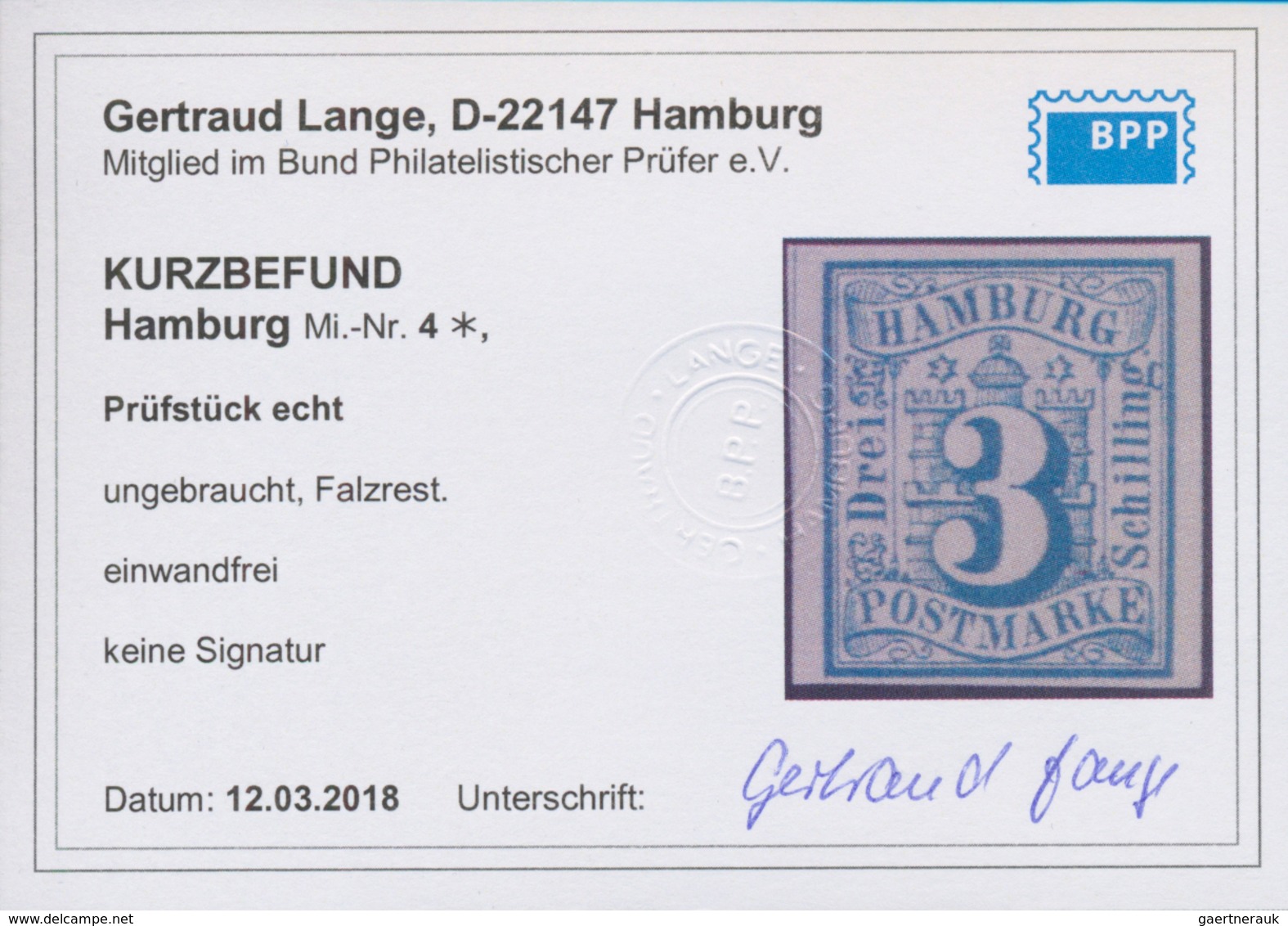 17291 Hamburg - Marken und Briefe: 1859, Wappenausgabe ½ S bis 9 S kompletter Satz geschnitten, in ungebra