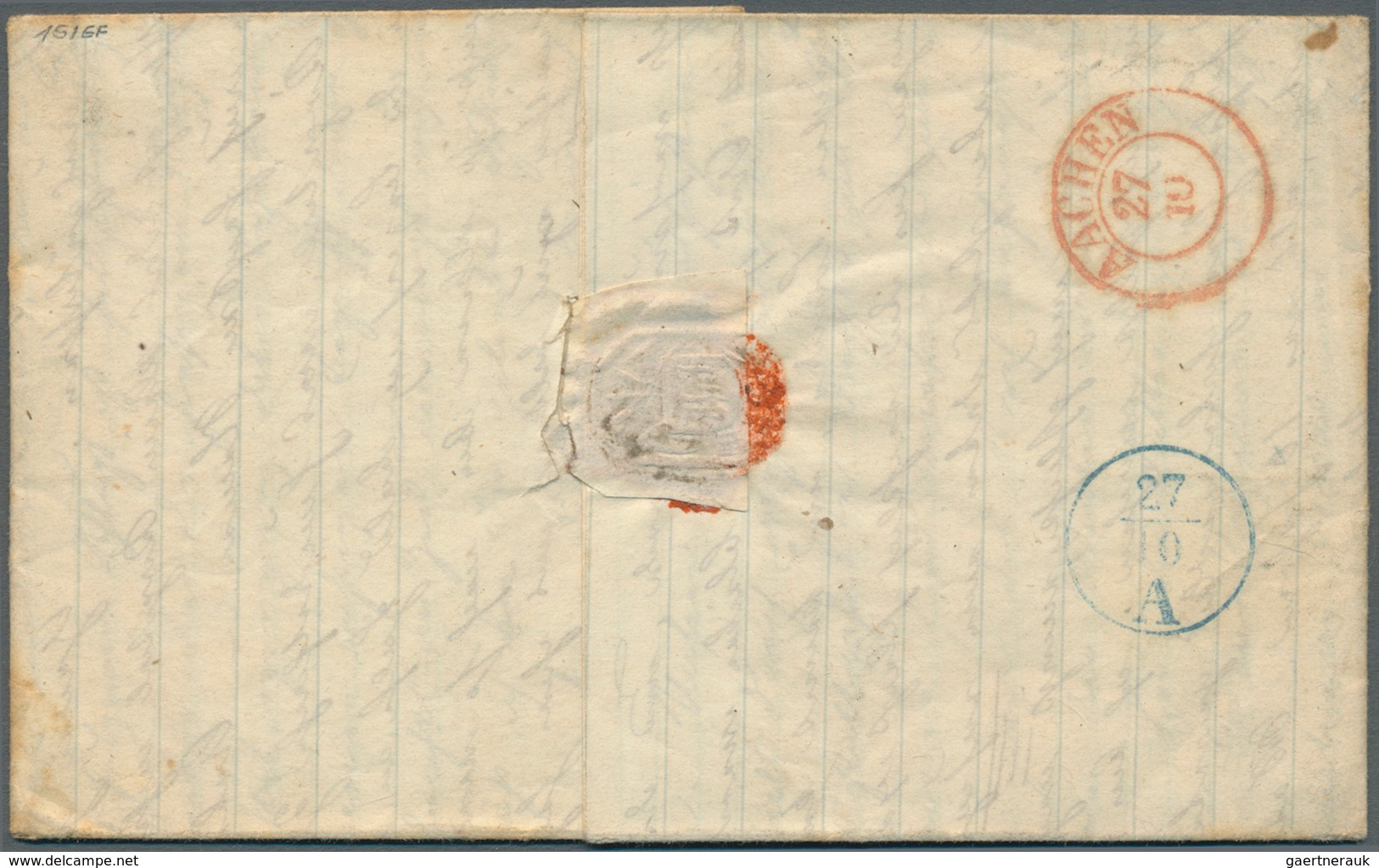 17307 Hannover - Vorphilatelie: 1852, 2 Kompl. Faltbriefe Einer Korrespondenz Aus Den USA, Dabei Brief Von - Prephilately