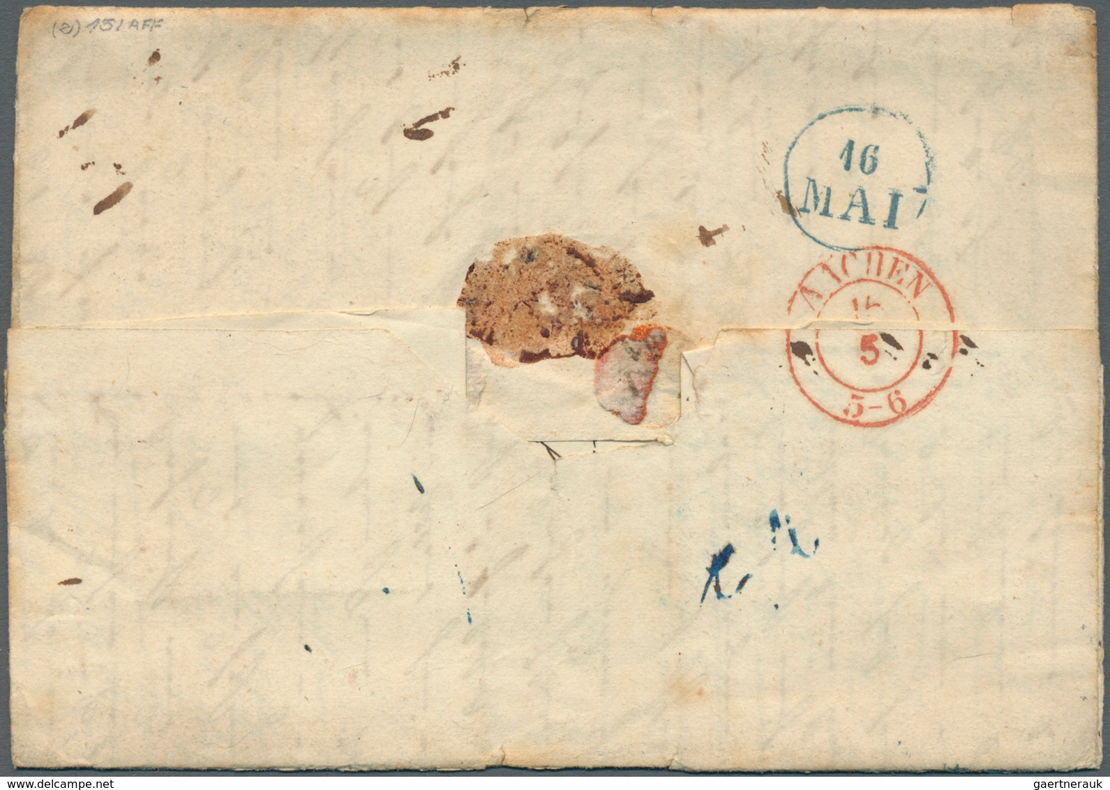 17307 Hannover - Vorphilatelie: 1852, 2 Kompl. Faltbriefe Einer Korrespondenz Aus Den USA, Dabei Brief Von - Prephilately