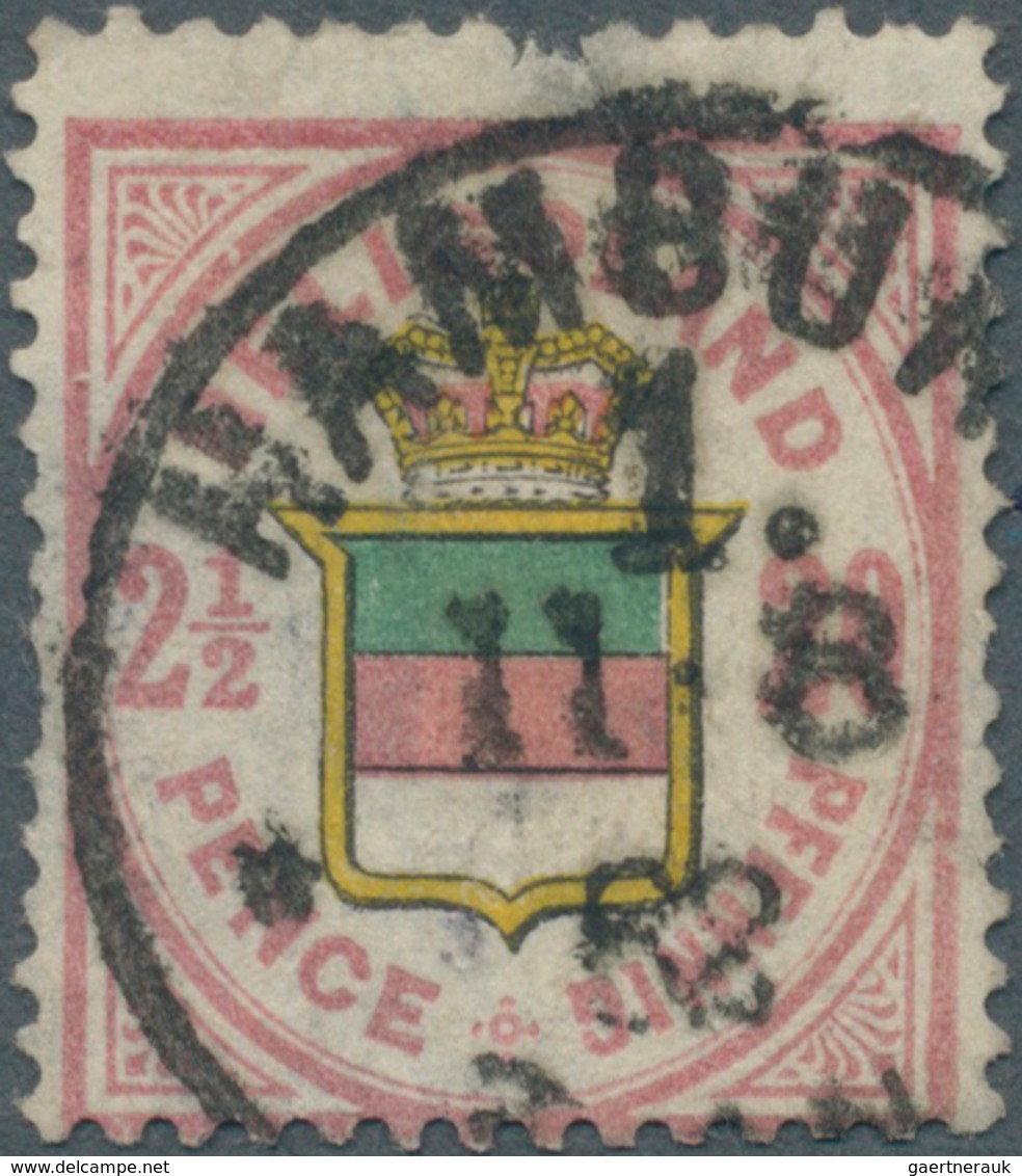 17331 Helgoland - Stempel: "HAMBURG 1. 11 8 82" Grösserer K1 Mit Sternchen Auf 1876, 20 Pf./2 ½ P. (stärke - Helgoland