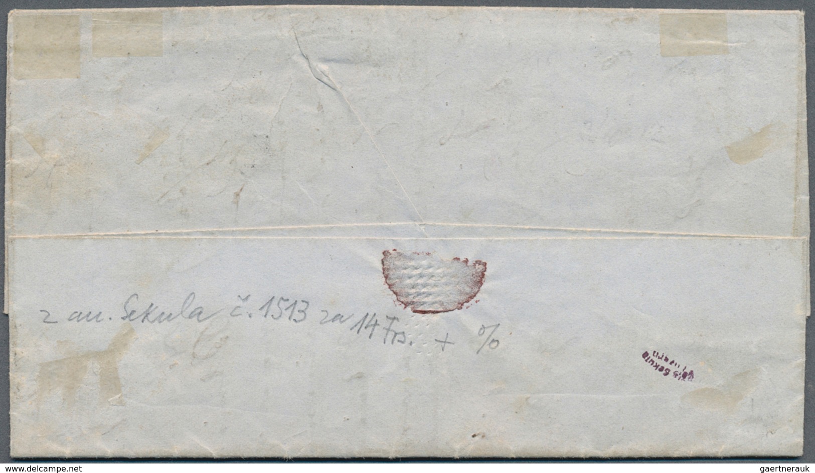 17351 Oldenburg - Marken Und Briefe: 1852, 1/30 Th./ 2 2/5 Gr. / 1 Sgr. Schwarz Auf Blau, Type IV, Allseit - Oldenburg