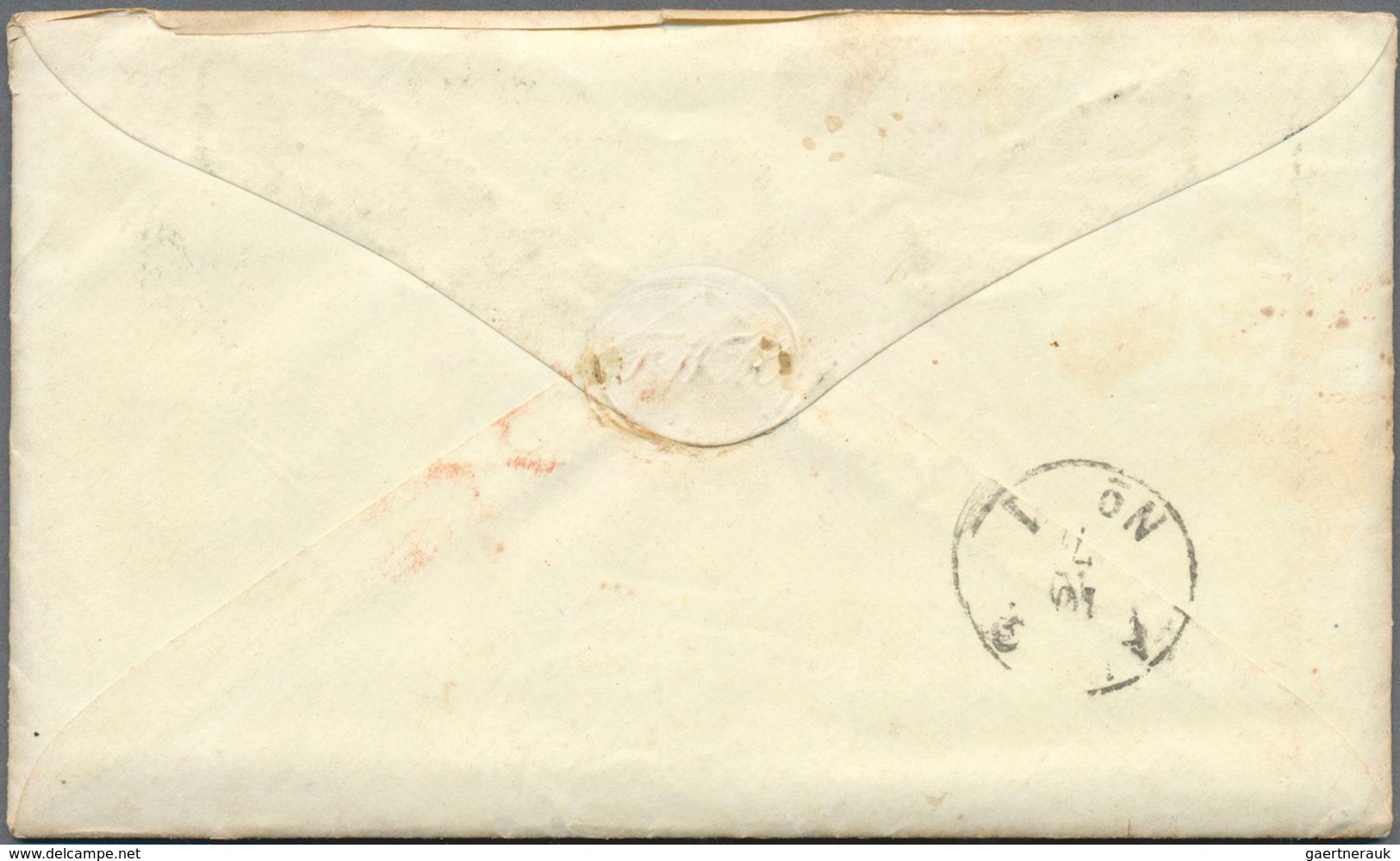 17372 Oldenburg - Besonderheiten: 1872: "Incomming Mail" Zwei USA Ganzsachenumschläge (3 Cents Grün) Nach - Oldenburg