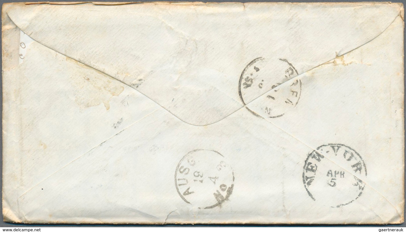 17372 Oldenburg - Besonderheiten: 1872: "Incomming Mail" Zwei USA Ganzsachenumschläge (3 Cents Grün) Nach - Oldenburg