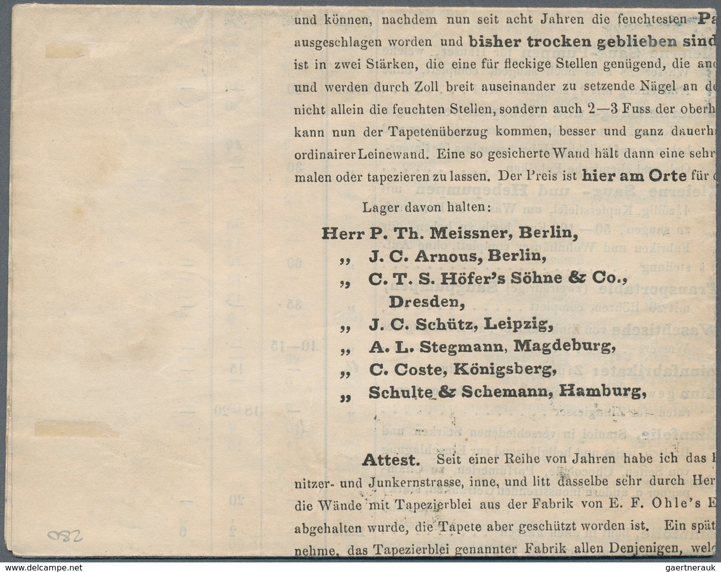 17396 Preußen - Marken Und Briefe: 1856, Wilhelm IV 4 Pf Grün Mit WZ Mit Zentrischem K2 "BRESLAU 19 8" Auf - Other & Unclassified