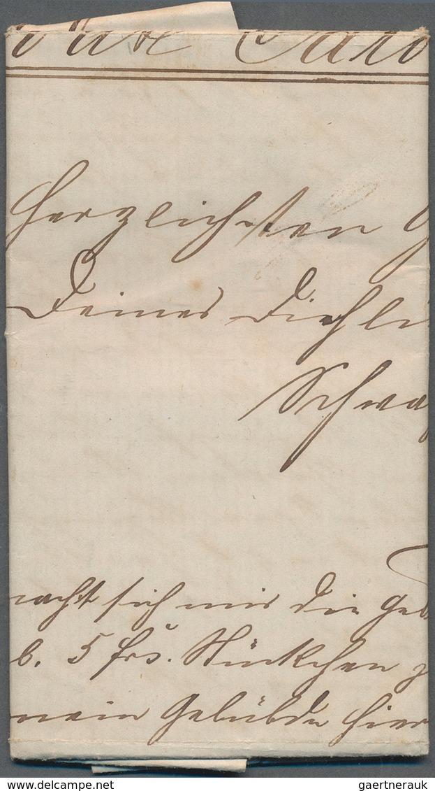 17424 Preußen - Feldpost: 1870 (25.11.), Seltener Wertbrief Mit Blauem Adler-K1 "K. PR. RHEIN. FEST-ARTILL - Other & Unclassified