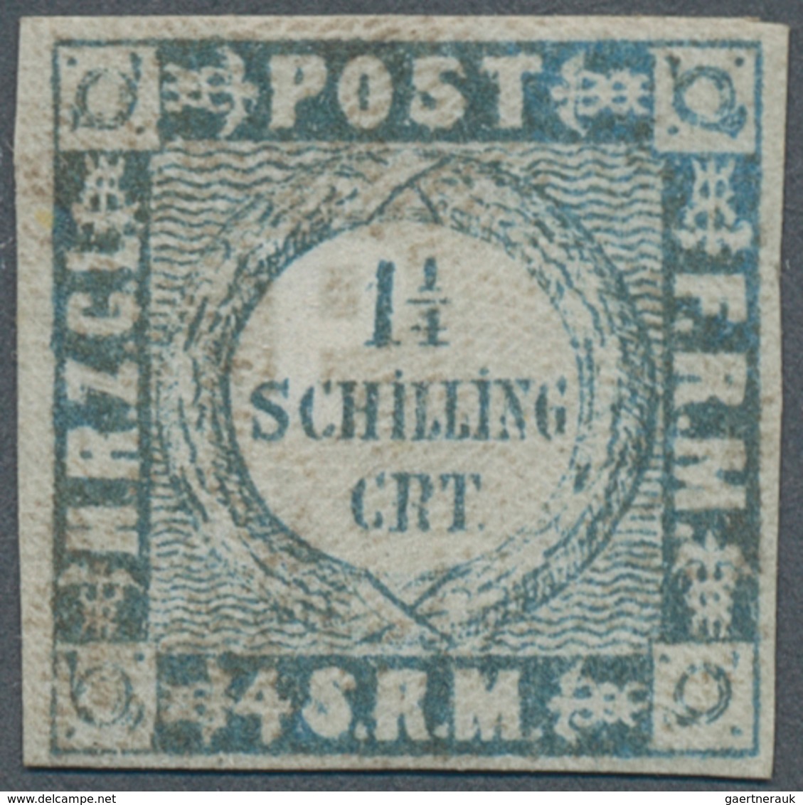17466 Schleswig-Holstein - Marken Und Briefe: 1864, 1¼ Schilling Grauultramarin Mit Weit Gewelltem Grund, - Other & Unclassified