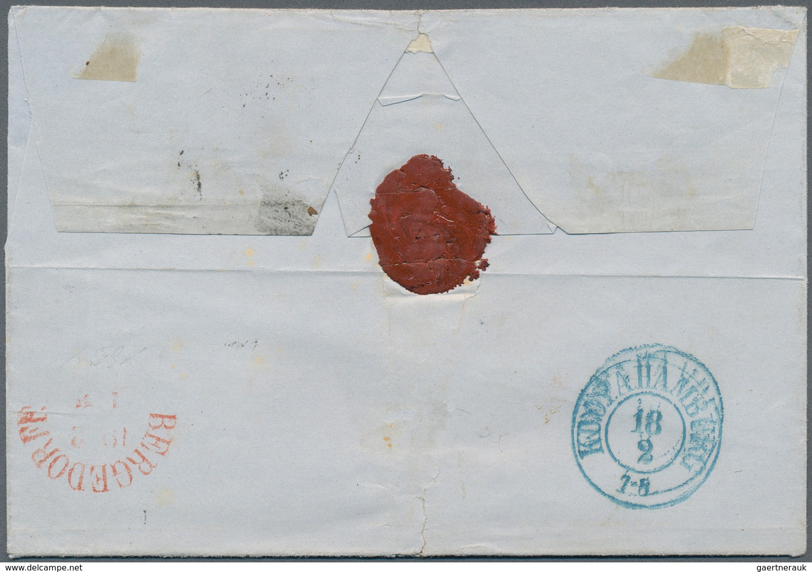 17474 Schleswig-Holstein - Stempel Auf Dänemark: 1853, Fire R.B.S. Schwärzlichbraun, Entwertet Mit Nr.-Ste - Other & Unclassified