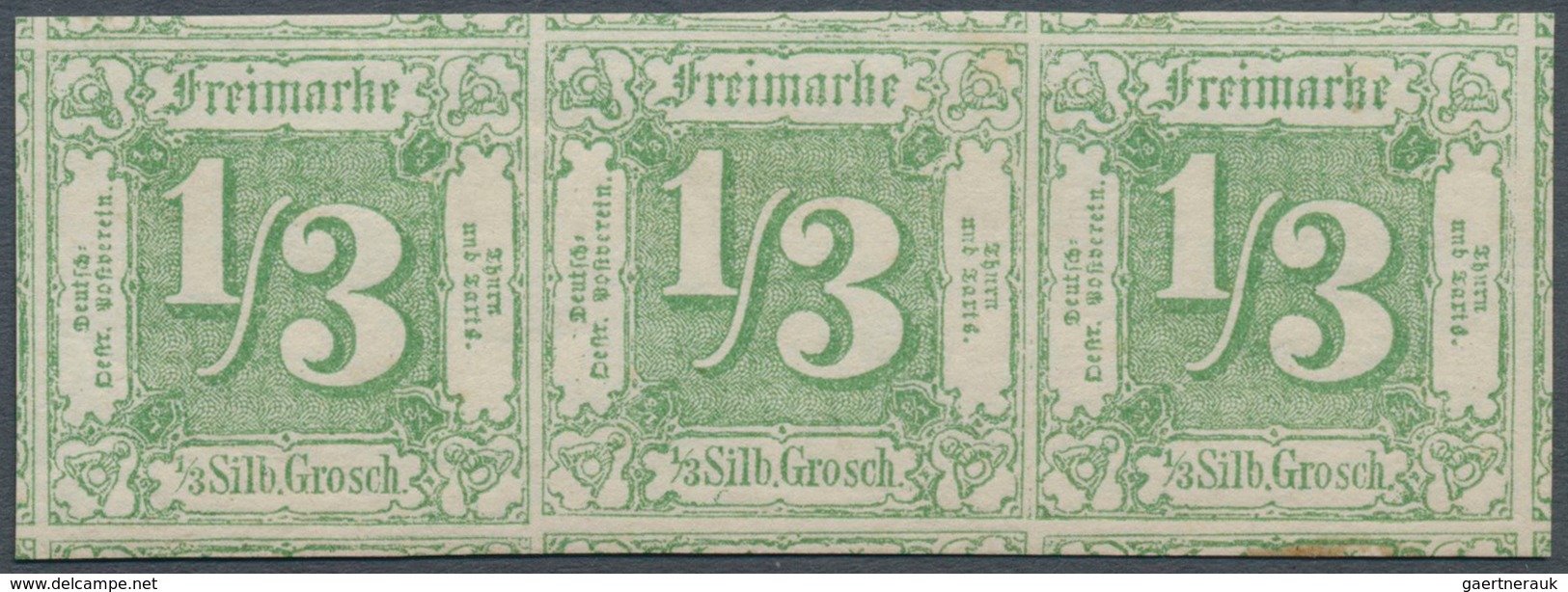 17489 Thurn & Taxis - Marken Und Briefe: 1863, 1/3 Sgr. Grün, Ungebraucht. Lt. Kurzbefund Sem: "einwandfre - Other & Unclassified