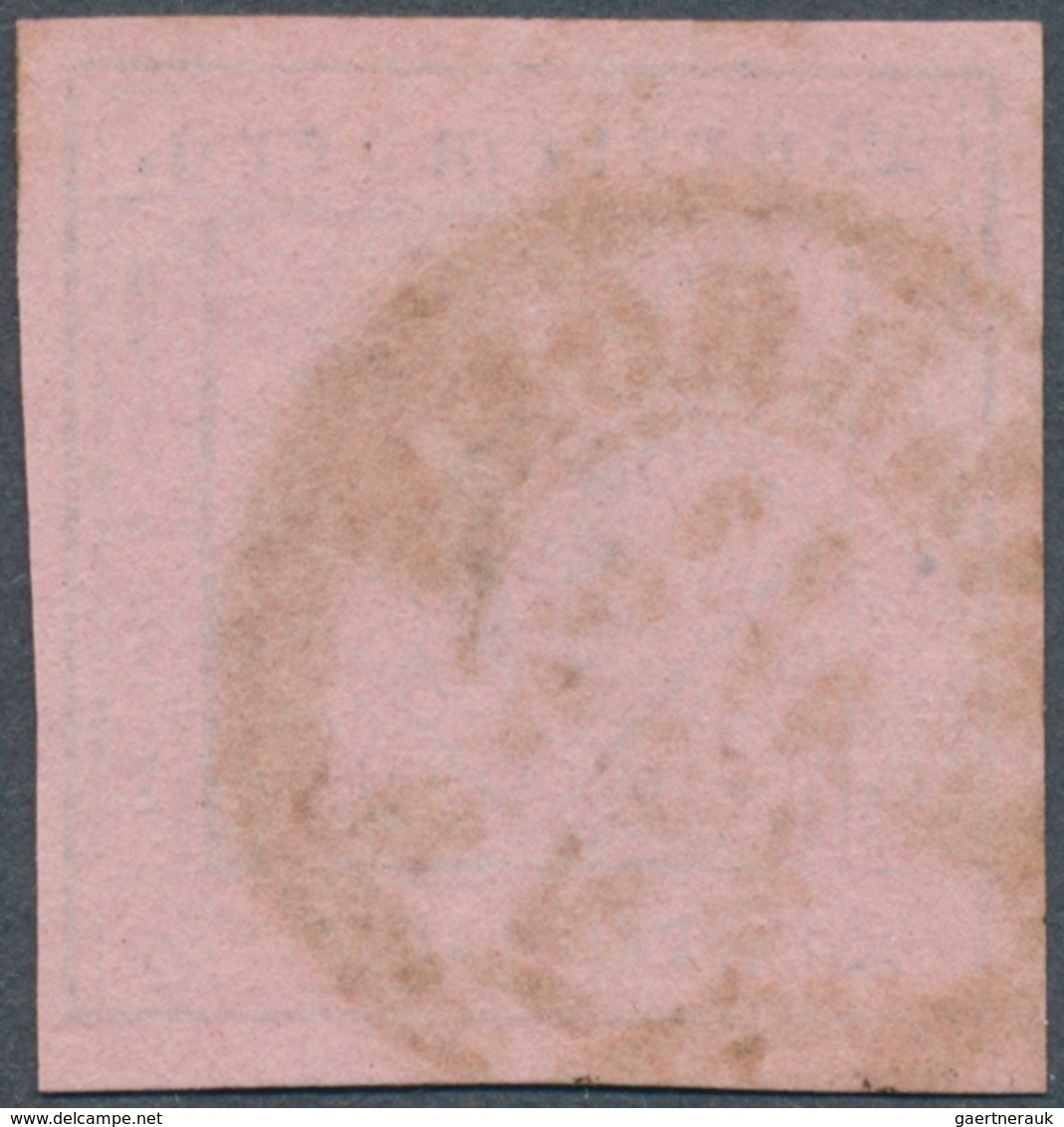 17530 Württemberg - Marken Und Briefe: 1851, 9 Kr. In C-Farbe Schwarz Auf Dunkelrosa, Farbfrisches Und All - Other & Unclassified