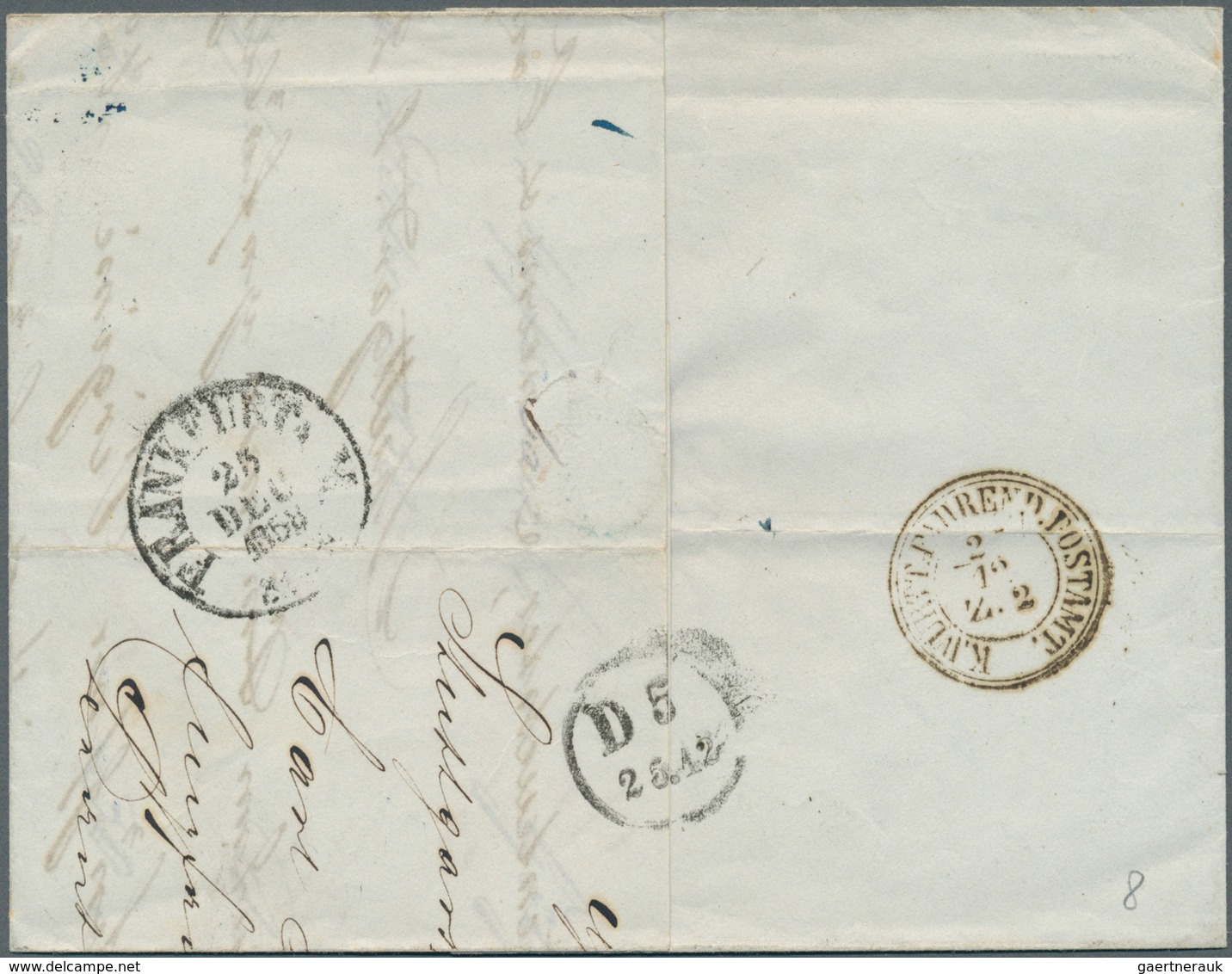 17542 Württemberg - Marken Und Briefe: 1857, Wappenausgabe 6 Kr. Giftgrün Mit Seidenfaden Auf Unterfrankie - Other & Unclassified