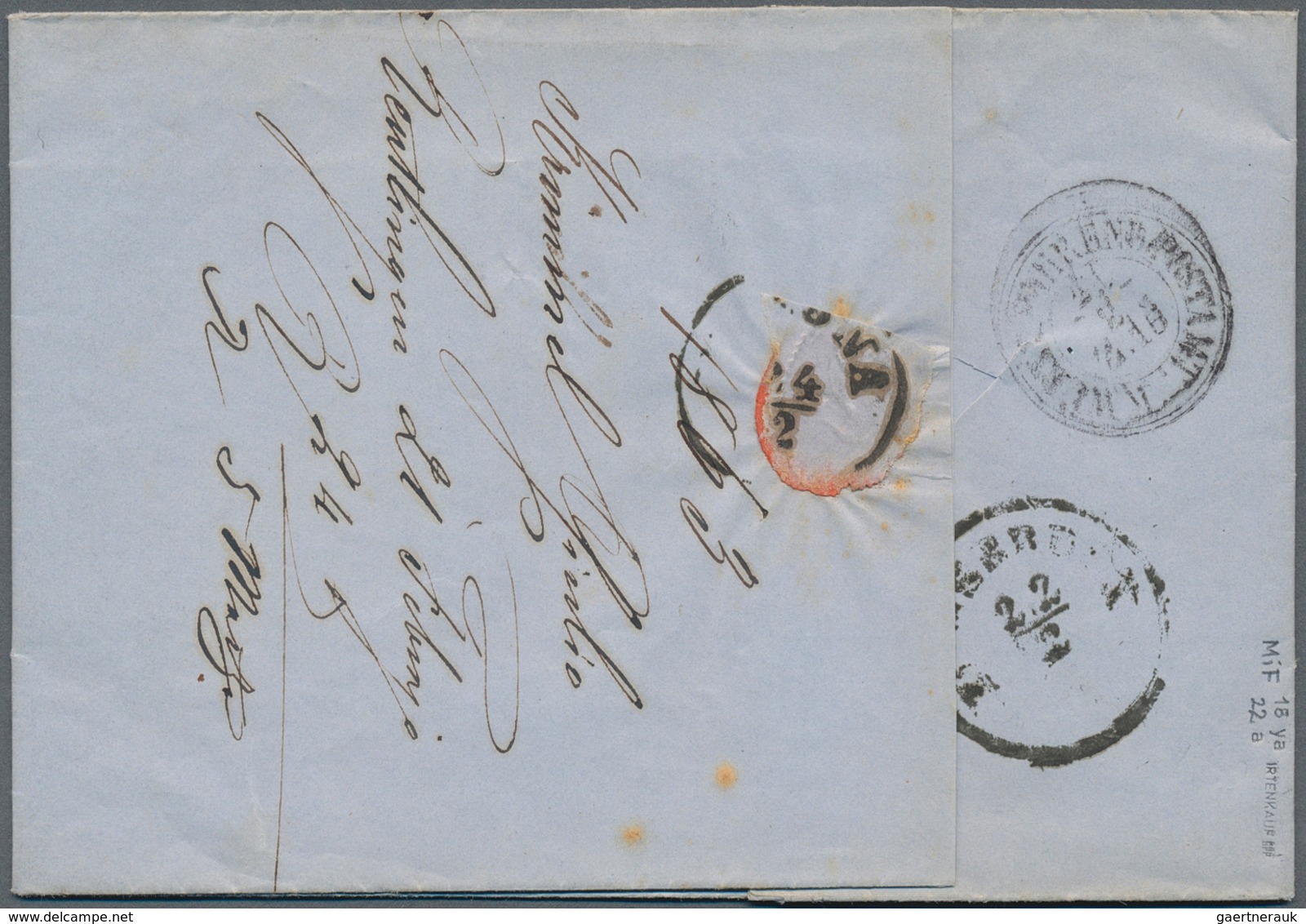 17564 Württemberg - Marken Und Briefe: 1861/62, Wappen 6 Kr. Grün Eng Gez. + 3 Kr. Gelb Weit Gezähnt Als A - Other & Unclassified