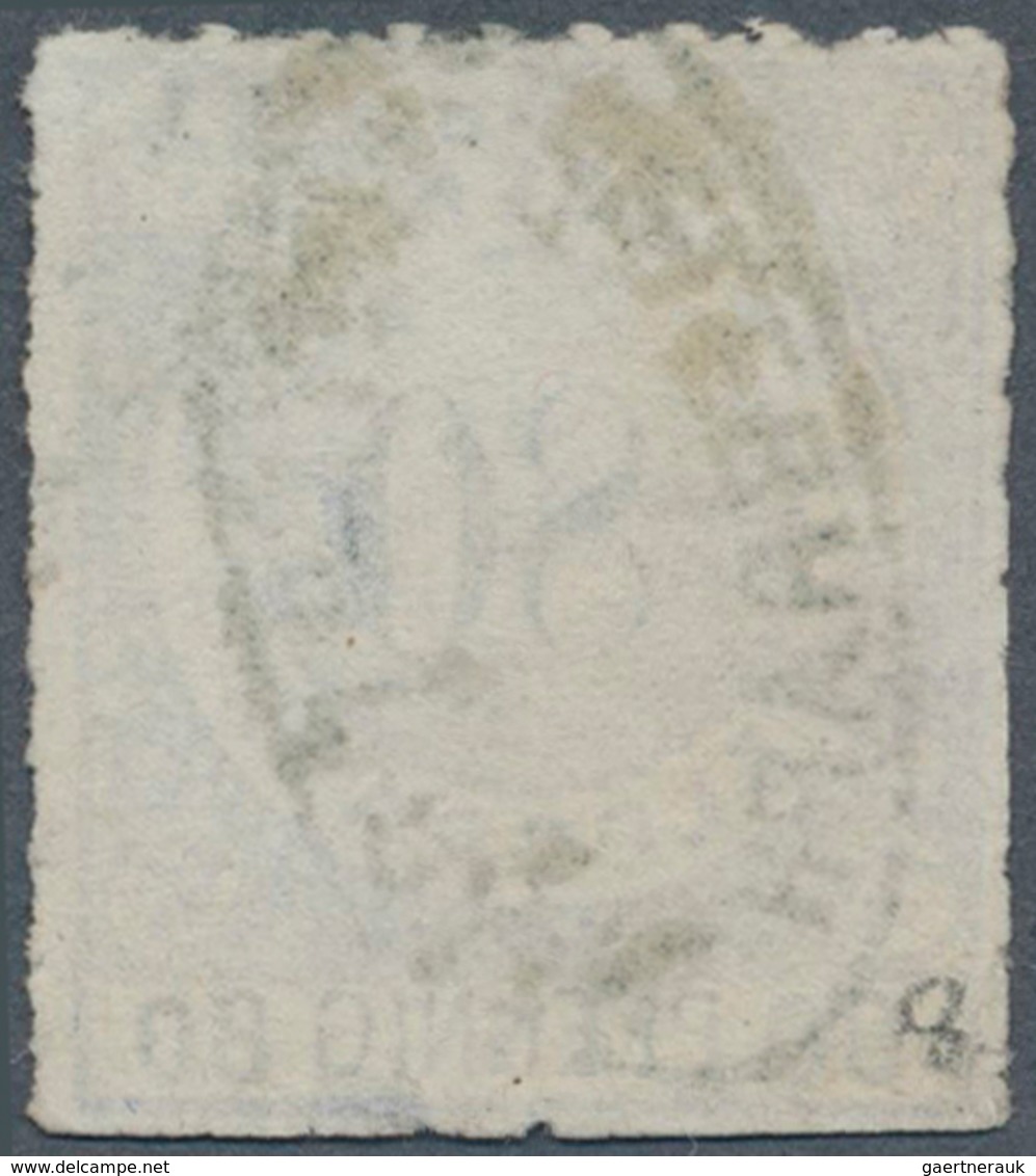 17659 Württemberg - Telegrafenmarken: 1875, Telegrafenmarke 80 Pf. Ultramarin/schwarz Sauber Durchstochen - Sonstige & Ohne Zuordnung