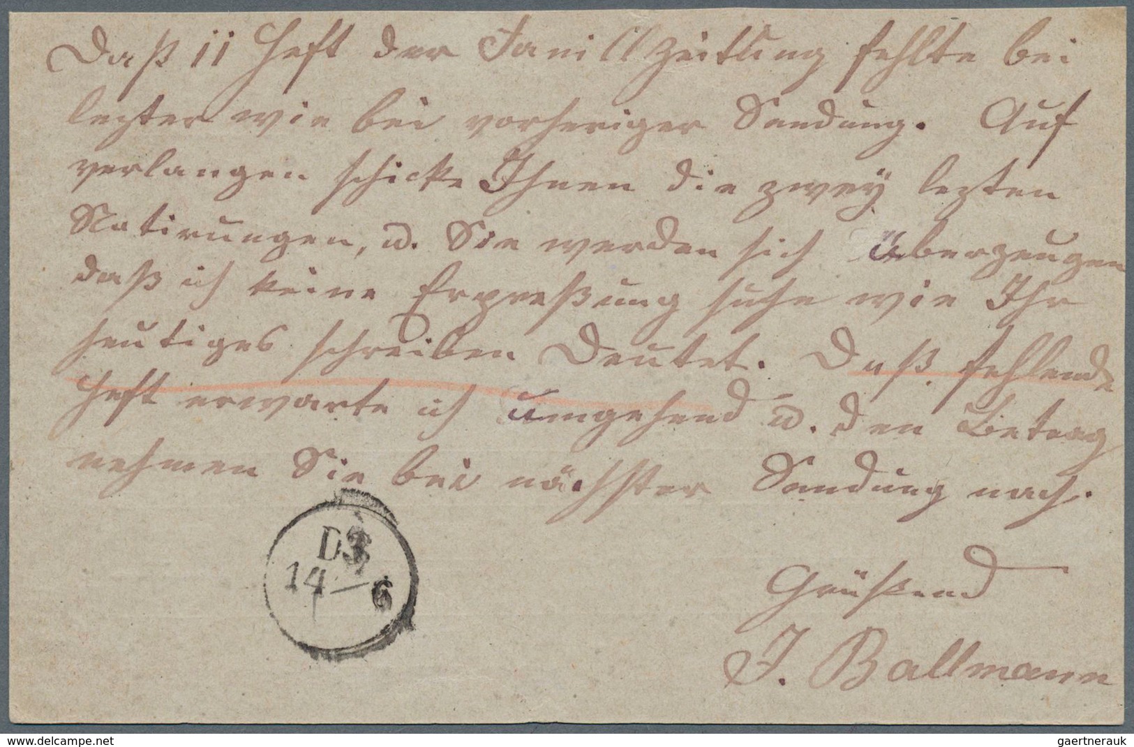 17689 Württemberg - Stempel: 1875, BRAUNSBACH, 13 (6 75), K1 Auf 2 Kr Lilarot Ganzsachenkarte Nach Stuttga - Other & Unclassified