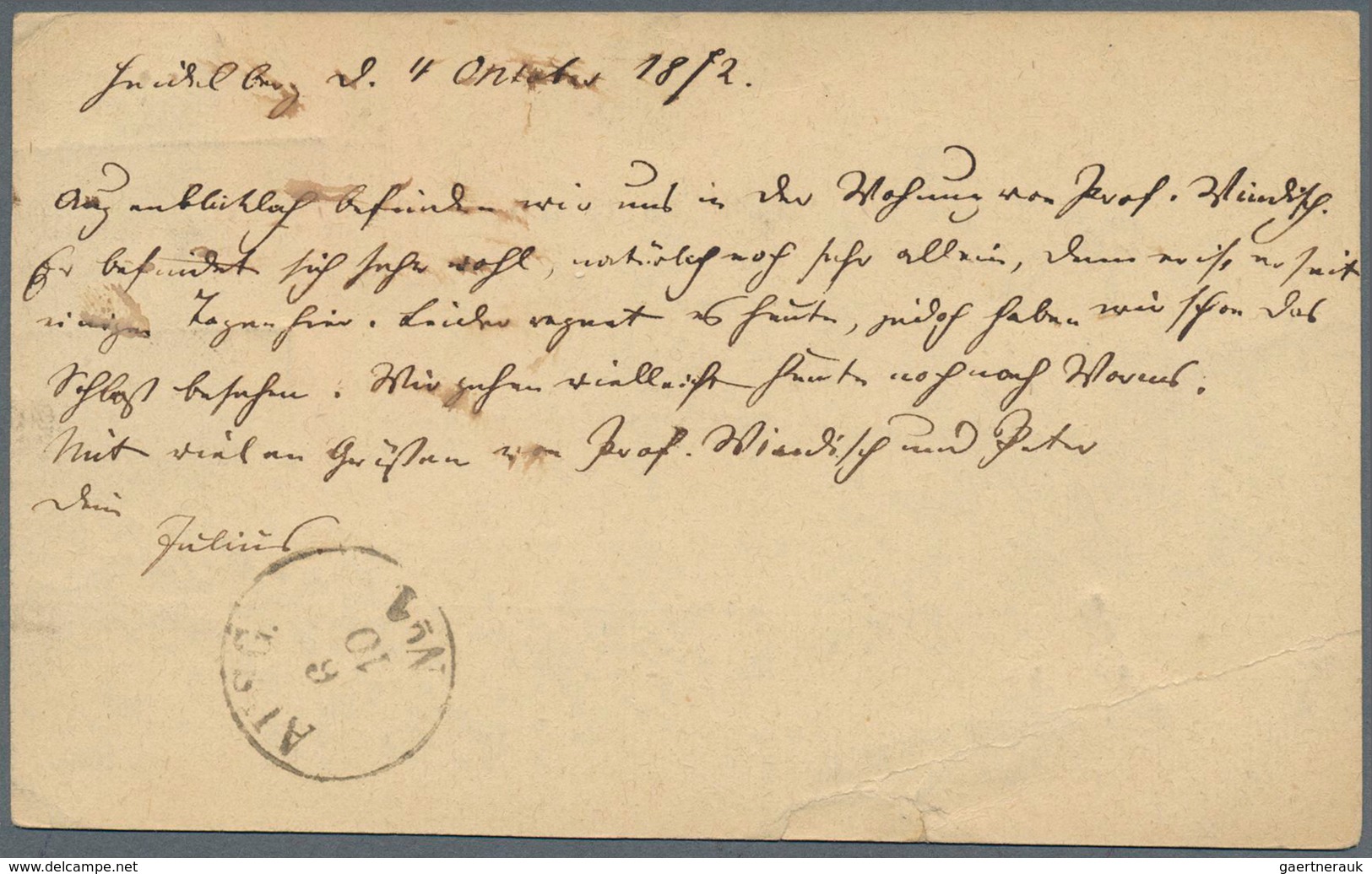 17811 Deutsches Reich - Brustschild: 1872, Zweimal Kleines Schild 1 Kr. Grün Auf Amtlichen Postkartenformu - Unused Stamps
