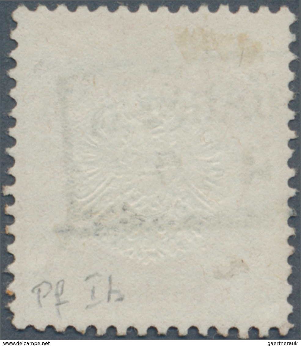 17840 Deutsches Reich - Brustschild: 1872, ½ Gr. Orange Großer Schild Mit PLATTENFEHLER ''Kreisbruch Unter - Unused Stamps