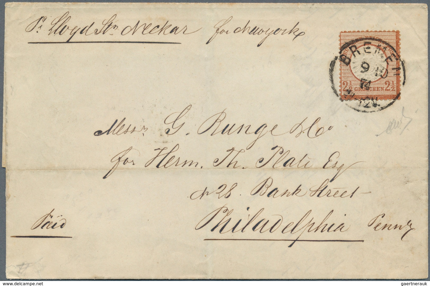 17848 Deutsches Reich - Brustschild: 1872, 2 1/2 Gr. Großer Schild Braunorange, Winzig Eckrund, Ansonsten - Unused Stamps