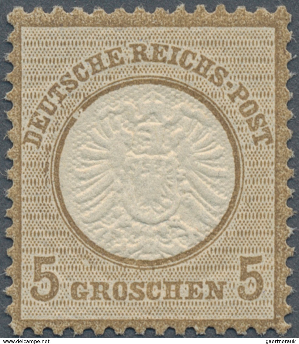 17849 Deutsches Reich - Brustschild: 1872, 5 Groschen Zentriertes Luxusstück Mit Plattenfehler "Kreis Unte - Unused Stamps