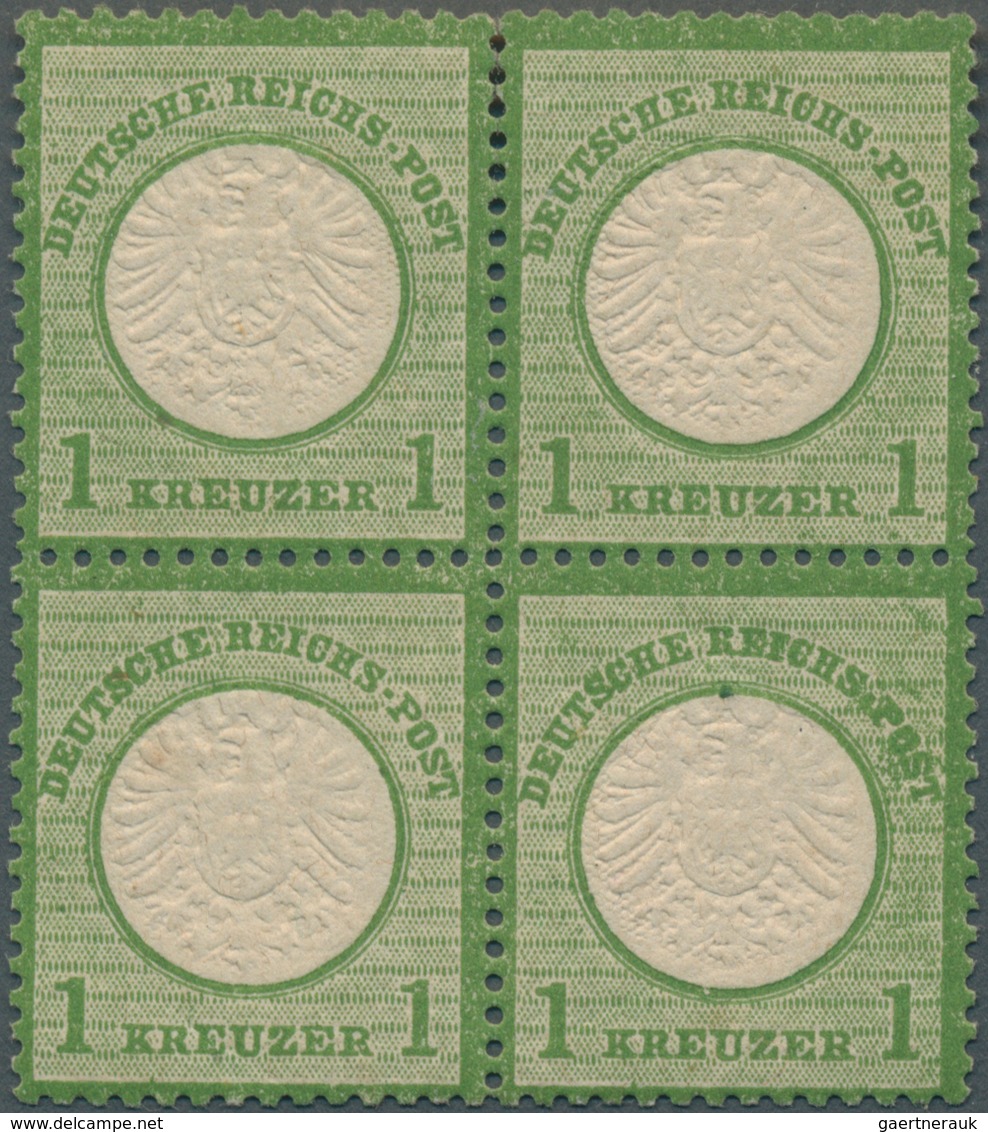 17852 Deutsches Reich - Brustschild: 1872, Großer Schild 1 Kr. In Seltener B-Farbe Dunkelgrünoliv Im Ungeb - Unused Stamps