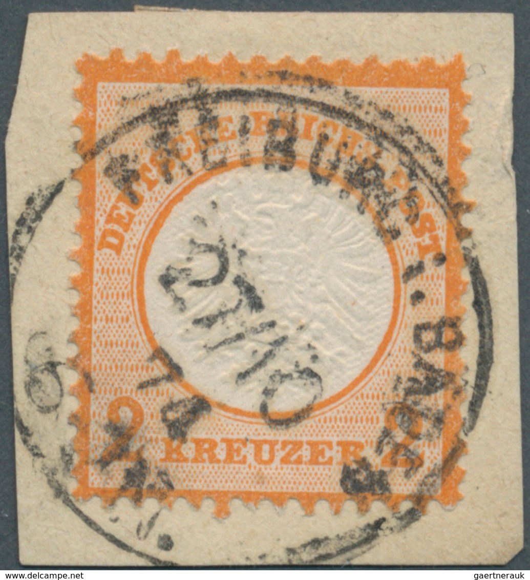 17853 Deutsches Reich - Brustschild: 1872, 2 Kr. Orange Großer Schild, Leuchtend Farbfrisches Exemplar In - Neufs