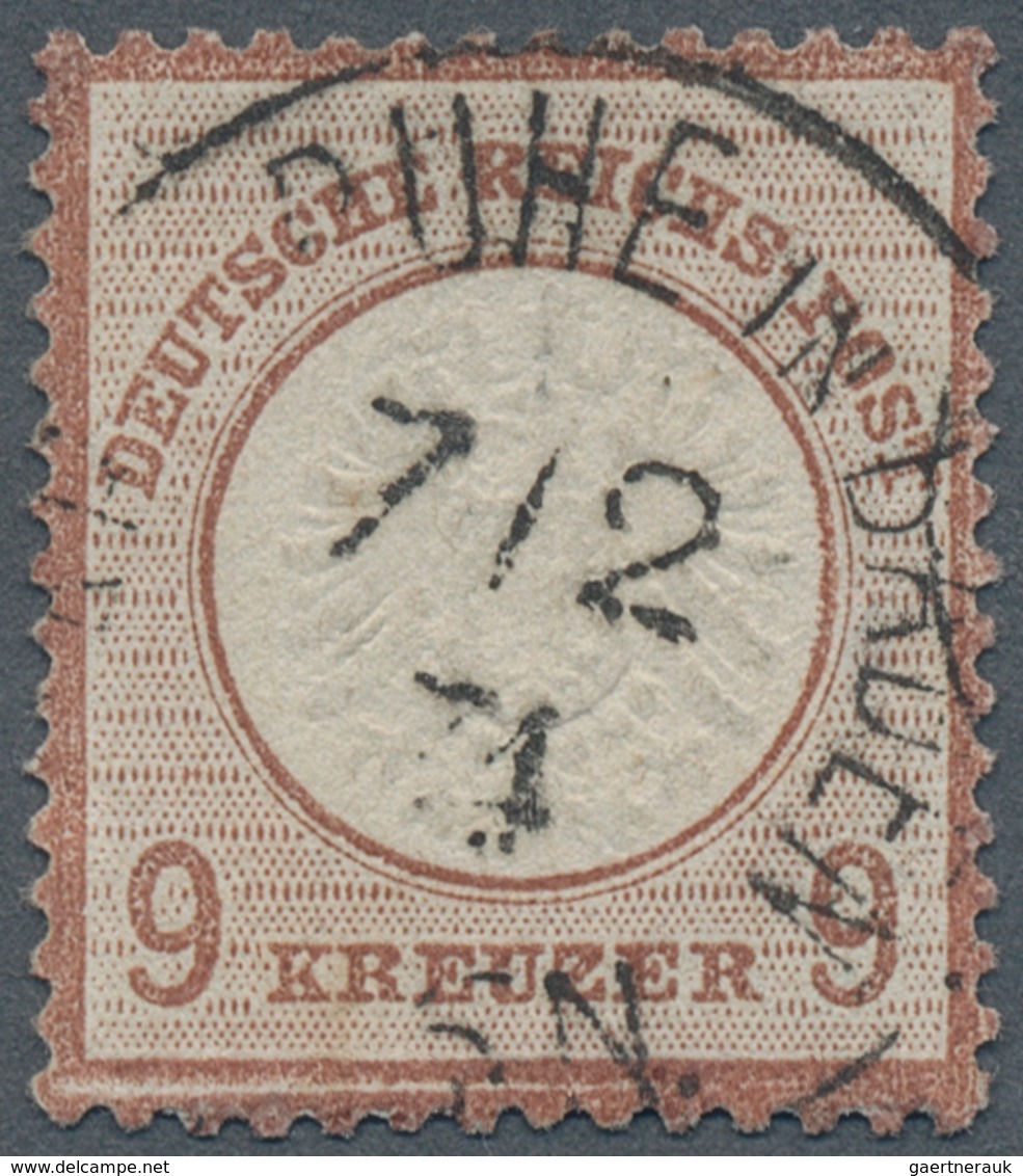 17858 Deutsches Reich - Brustschild: 1872, 9 Kr. Rotbraun Großes Brustschild In Der Seltenen Farbe B, Saub - Unused Stamps