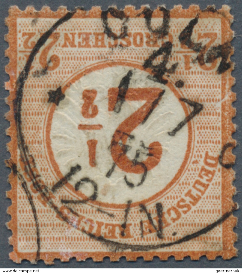 17867 Deutsches Reich - Brustschild: 1875, 2 1/2 Groschen Mit Ersttags-Reichspost-Normstempel "COLMAR 4. 1 - Unused Stamps