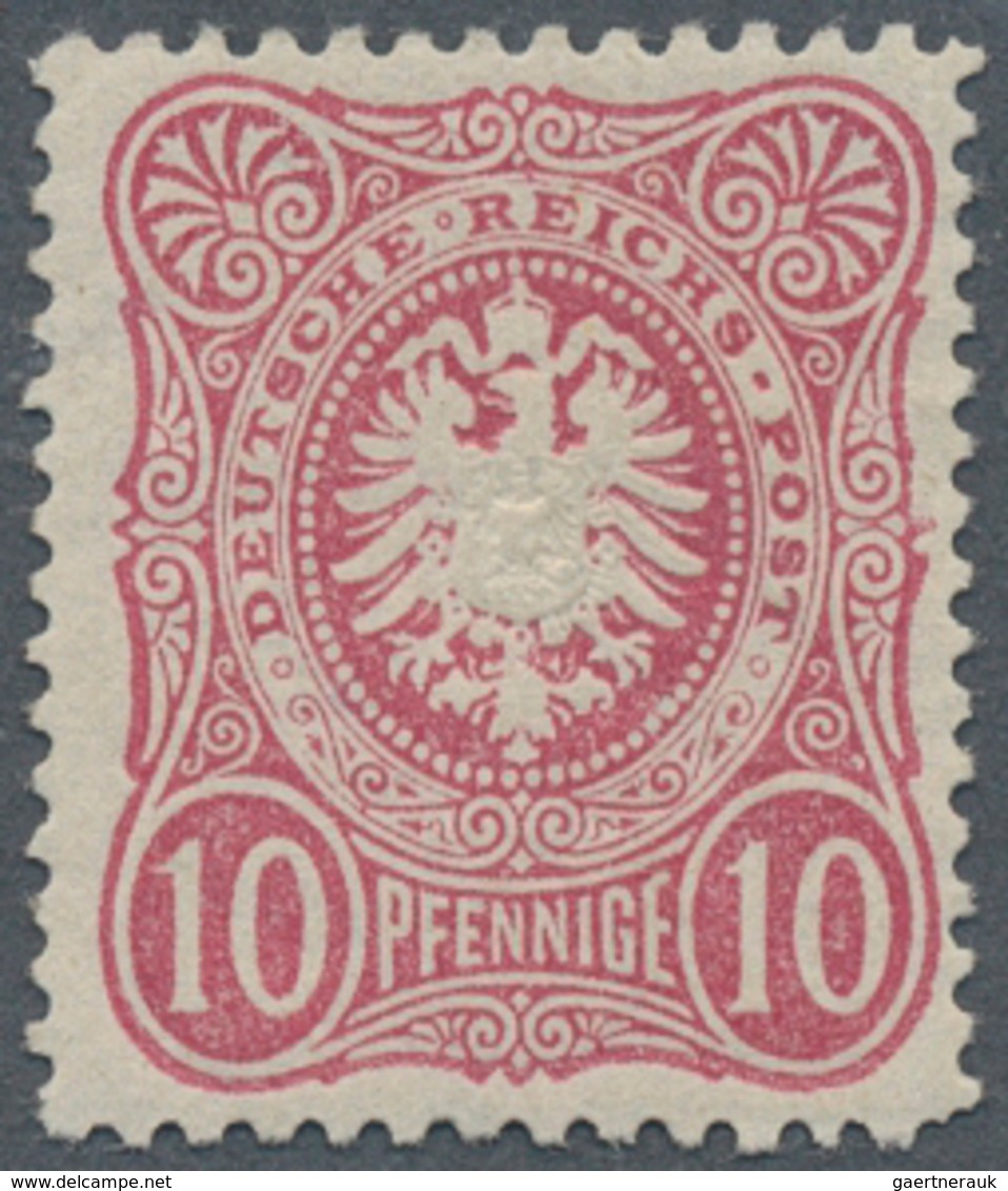 17888 Deutsches Reich - Pfennige: 1875, 10 Pfge. Lilarot Mit Verschmälertem Format Ungebraucht Mit Vollem - Covers & Documents