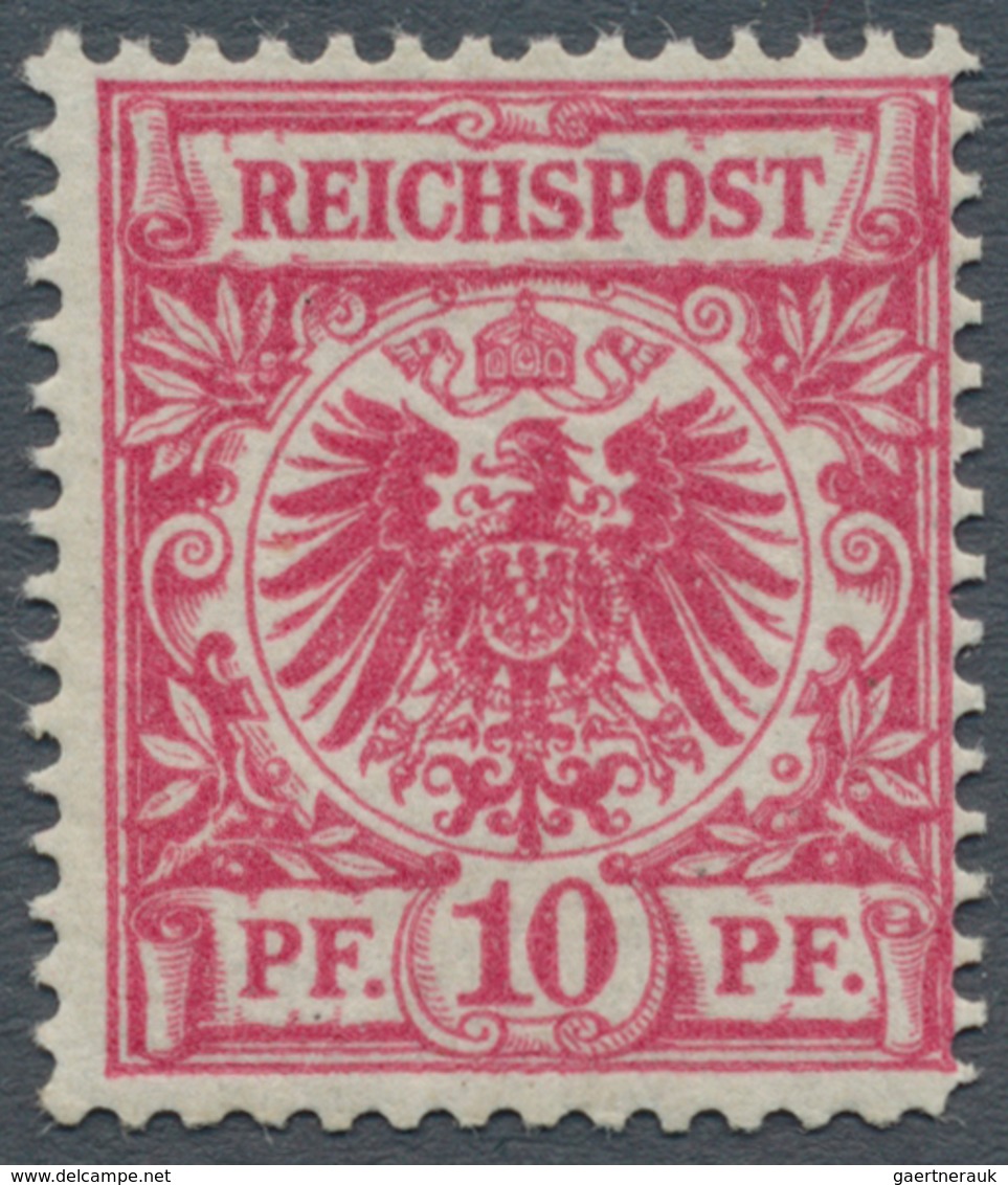 17899A Deutsches Reich - Krone / Adler: 1889: 10 Pfg. Krone/Adler In Der äußerst Seltenen Farbe MAGENTA, Po - Unused Stamps