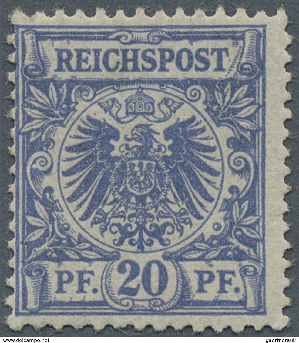 17902 Deutsches Reich - Krone / Adler: 1889. 20 Pf Adler In A-Farbe "mittelultramarin", Postfrisch. FA Jäs - Unused Stamps