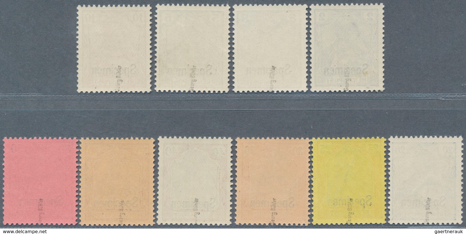 17909 Deutsches Reich - Germania: 1900, Freimarken Germania 2 Pf Bis 80 Pf, Je Mit Aufdruck Specimen, Tauf - Unused Stamps