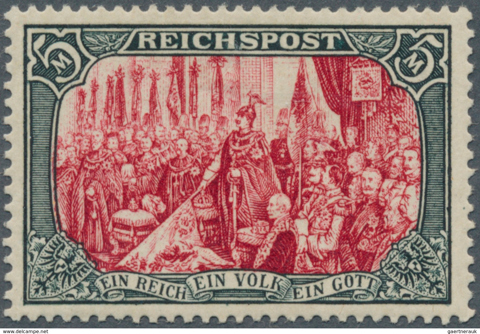 17919 Deutsches Reich - Germania: 1900, 5 Mark Reichspost "Reichsgründungsgedenkfeier" In Besserer Type "I - Unused Stamps