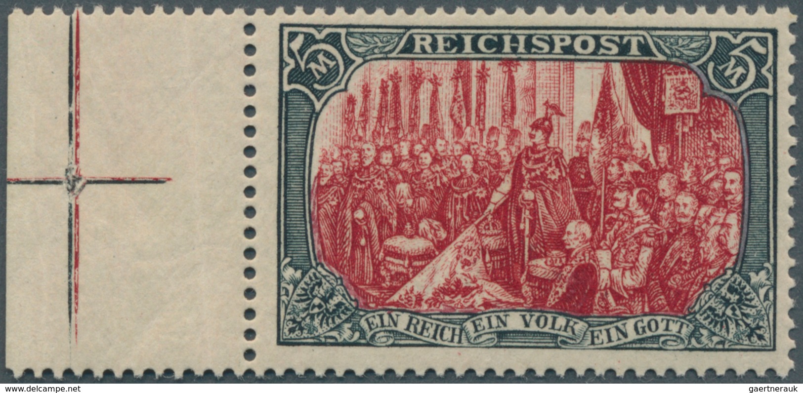 17921 Deutsches Reich - Germania: 1900, 5 M. Reichspost In Der Type V, Einwandfrei Postfrisch, Farbfrisch - Unused Stamps