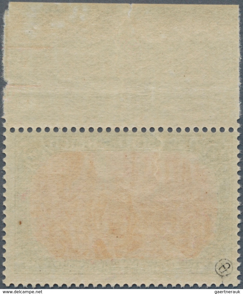 17930 Deutsches Reich - Germania: 1904, 5 M. Reichsgründungsfeier, Postfrisches Luxus-Oberrandstück Mit Se - Unused Stamps