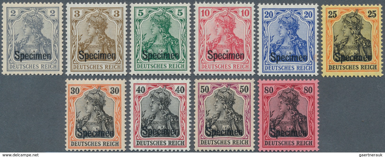 17932 Deutsches Reich - Germania: 1915, Serie "Germania / Kriegsdruck", Komplette Seltene Serie Im Luxussa - Unused Stamps