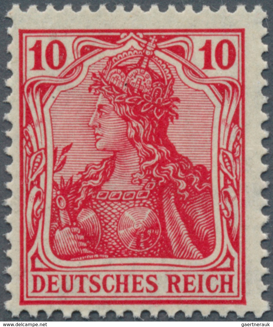 17937 Deutsches Reich - Germania: 1915: 10 Pfg Schwärzlichrosarot,seltene Farbe, Signiert Oechsner BPP - Unused Stamps