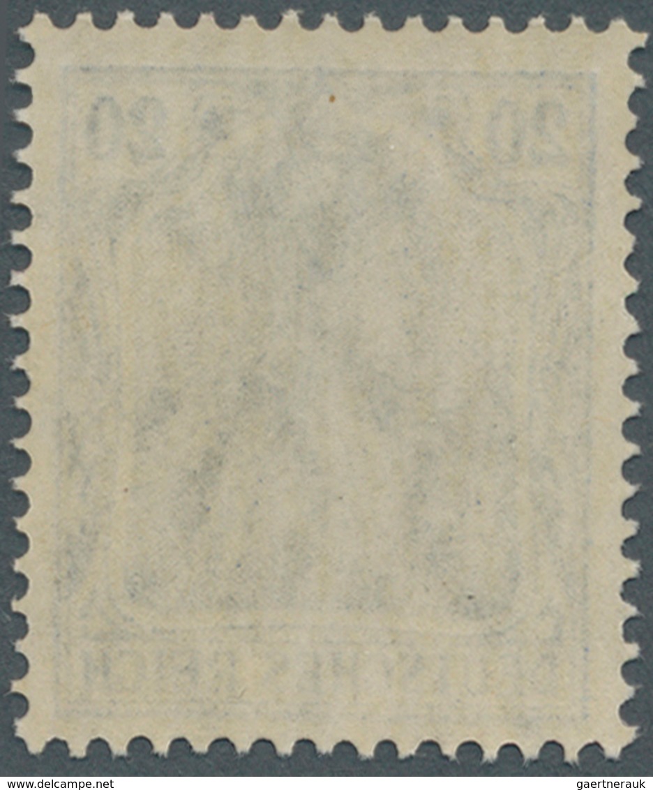 17938 Deutsches Reich - Germania: 1915: Germania-Kriegsdruck, 20 Pfg In Der Extem Seltenen Farbe Violettul - Unused Stamps