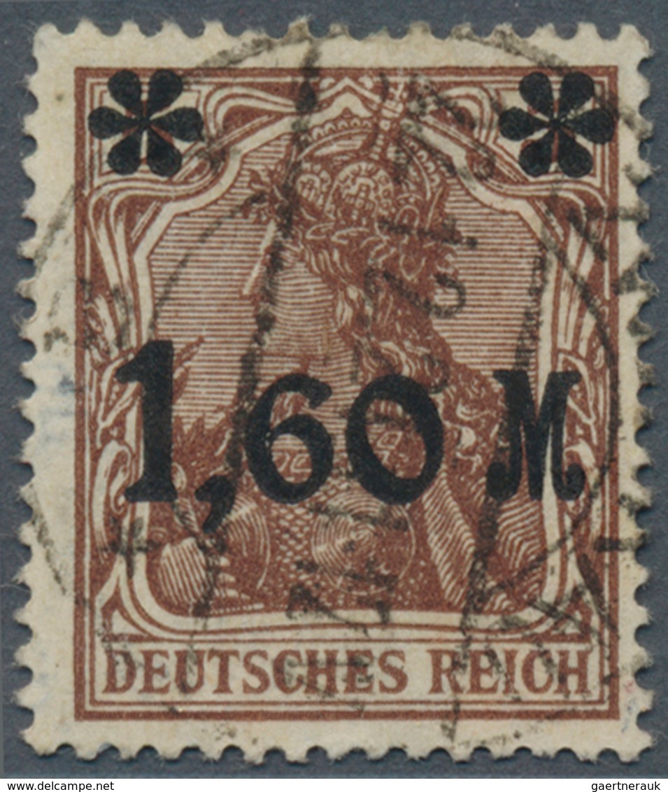 17976 Deutsches Reich - Inflation: 1921, 1,60 M. Auf 5 Pf. Germania In LEBHAFTBRAUN Mit STUMPFSCHWARZEM AU - Covers & Documents