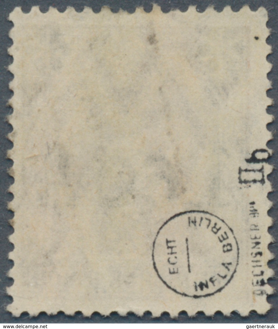 17976 Deutsches Reich - Inflation: 1921, 1,60 M. Auf 5 Pf. Germania In LEBHAFTBRAUN Mit STUMPFSCHWARZEM AU - Covers & Documents