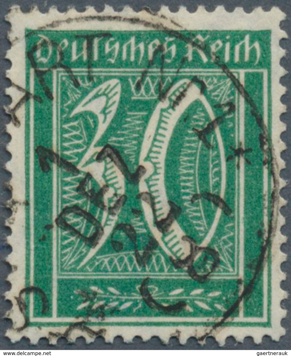 17981 Deutsches Reich - Inflation: 1922, 30 Pfg. Ziffer Mit Wasserzeichen Waffeln, Sauber Gestempelt "Stut - Lettres & Documents