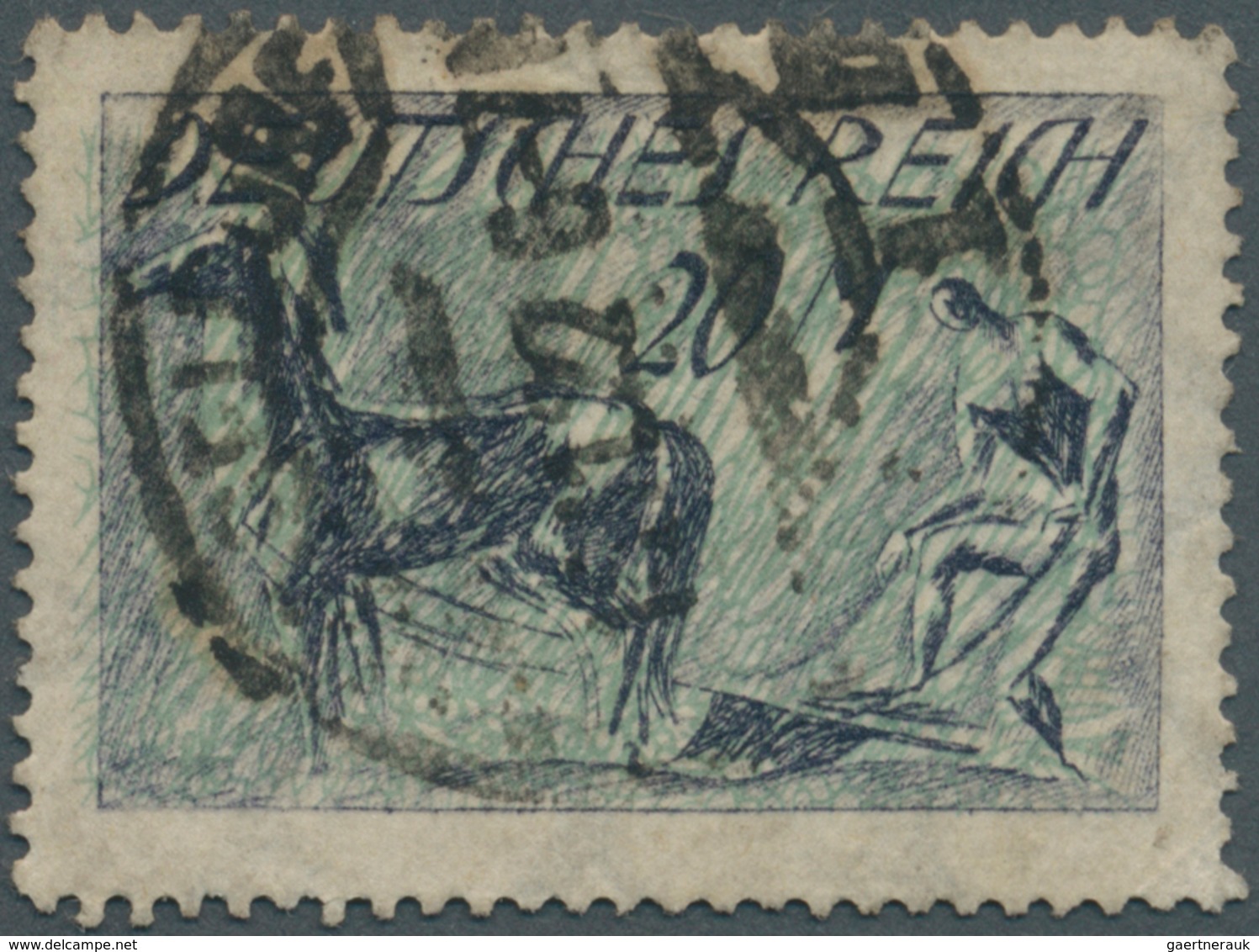 17986 Deutsches Reich - Inflation: 1922, 20 Mark Pflüger Mit Kopfstehendem Unterdruck, Gestempeltes Bedarf - Brieven En Documenten