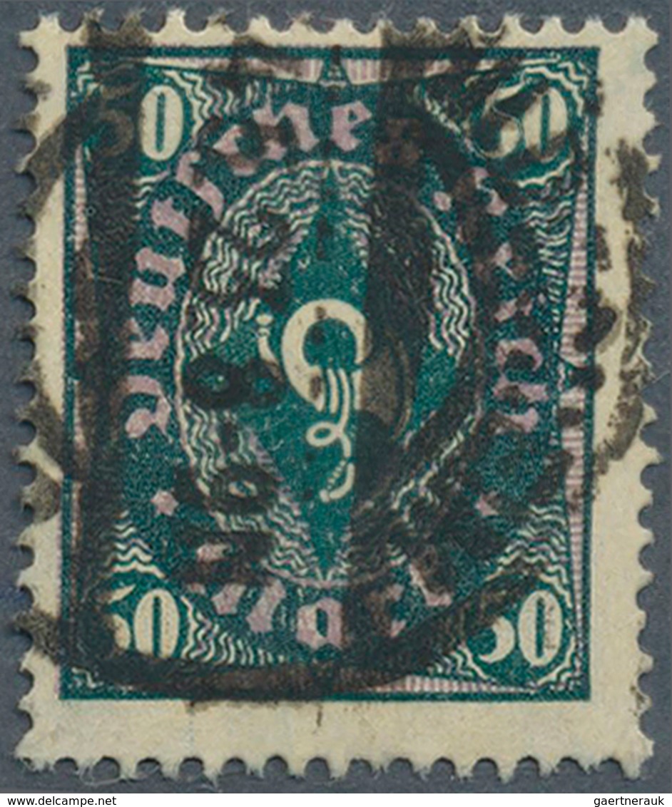 17991 Deutsches Reich - Inflation: 1922, 50 M. Posthornzeichnung, WZ "Kreuzblüten, Gest. "HILDESHEIM/4.5.2 - Covers & Documents