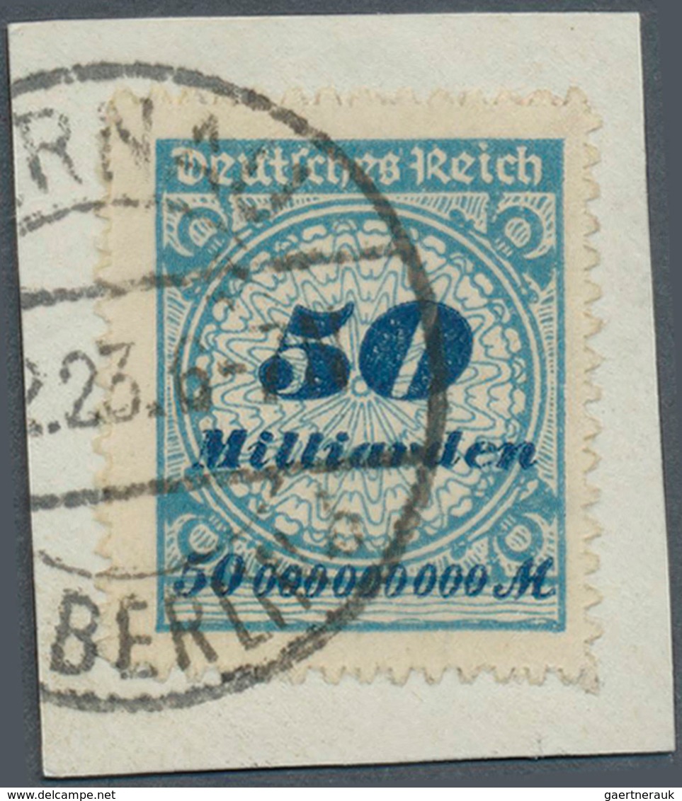 18024 Deutsches Reich - Inflation: 1923, 50 Mrd. M. Rosettenmuster, Durchstochen, Gest. Auf Briefstück, Ec - Covers & Documents