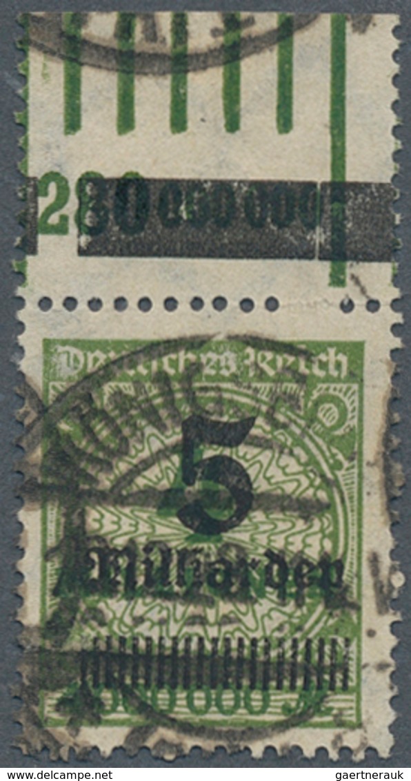 18026 Deutsches Reich - Inflation: 1923, "5 Milliarden" Auf 4 Mio. Grün Als Oberrand-Stück Der OPD Königsb - Covers & Documents