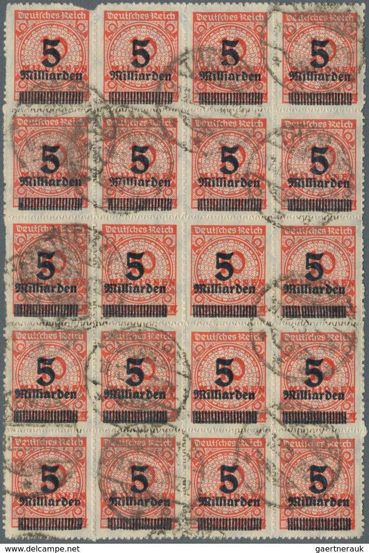 18027 Deutsches Reich - Inflation: 1923, 5 Mrd Auf 10 Mio Mark Dunkelzinnober DURCHSTOCHEN Mit Lokalaufdru - Covers & Documents
