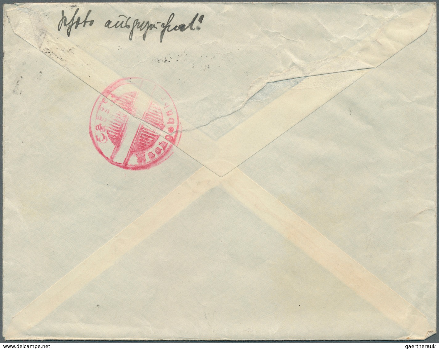 18042 Deutsches Reich - Weimar: 1924, 10 Pfg Adler Einzelfrankatur Entwertet "Hamburg-Eilbriefe" Und Beige - Unused Stamps