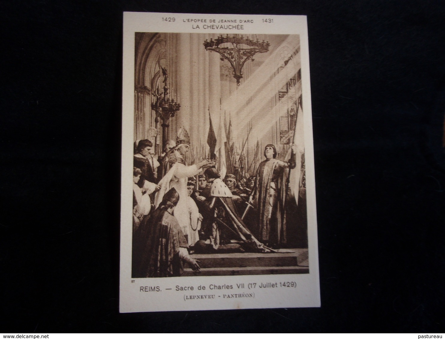 Histoire . L' Epopée De Jeanne D ' Arc . La Chevauchée (Série De 90 Cartes ) Reims .Voir 2 Scans . - Histoire