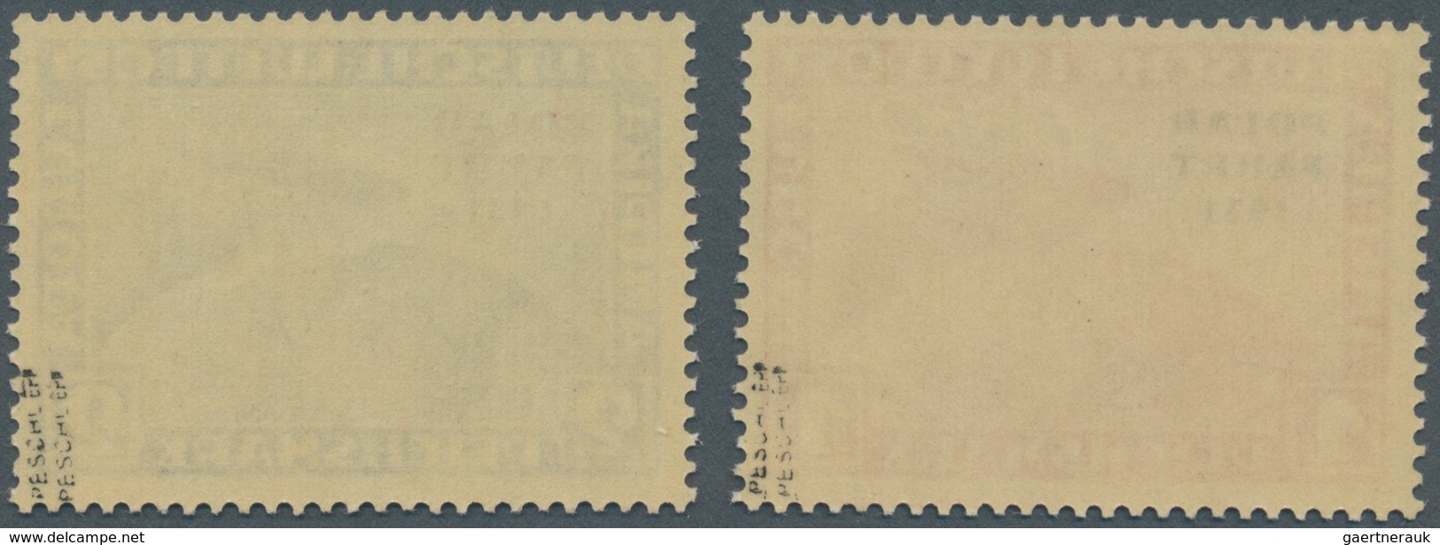 18087 Deutsches Reich - Weimar: 1931, Zeppelin Polarfahrt Ohne Bindestrich, 1 M Und 2 M Je Postfrisch, Dop - Unused Stamps