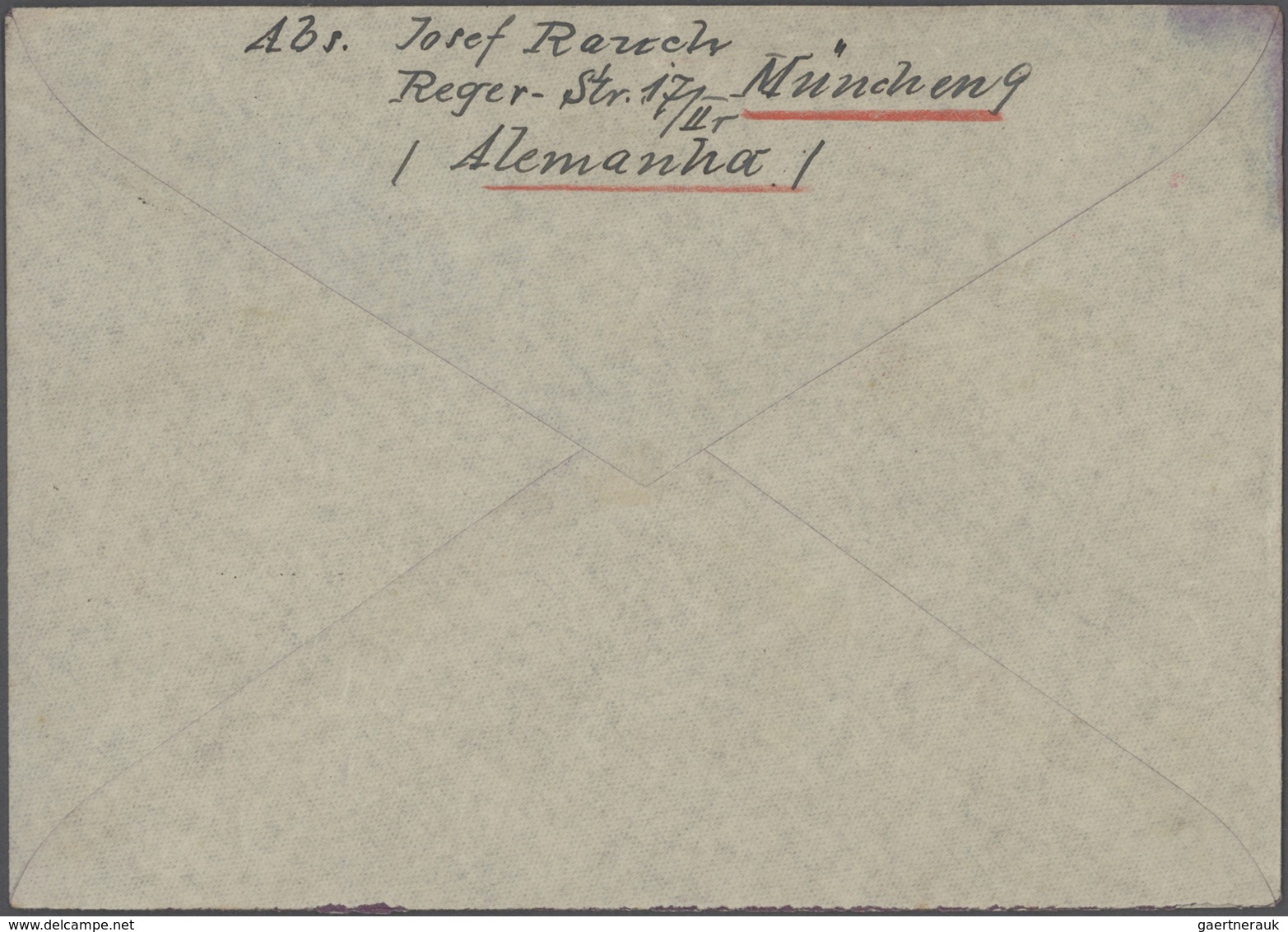 18107 Deutsches Reich - 3. Reich: 1933: 1 RM "Chicagofahrt" Mit Zusatzfrankatur Auf Brief Nach Brasilen Mi - Unused Stamps