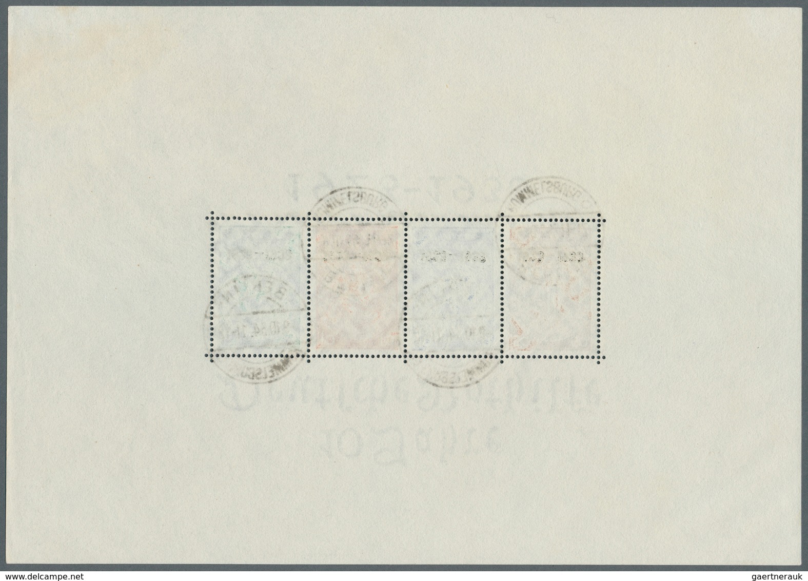 18121 Deutsches Reich - 3. Reich: 1933, Nothilfe-Block In Originalgröße, Abgestempelt In "BERLIN RUMMELSBU - Unused Stamps