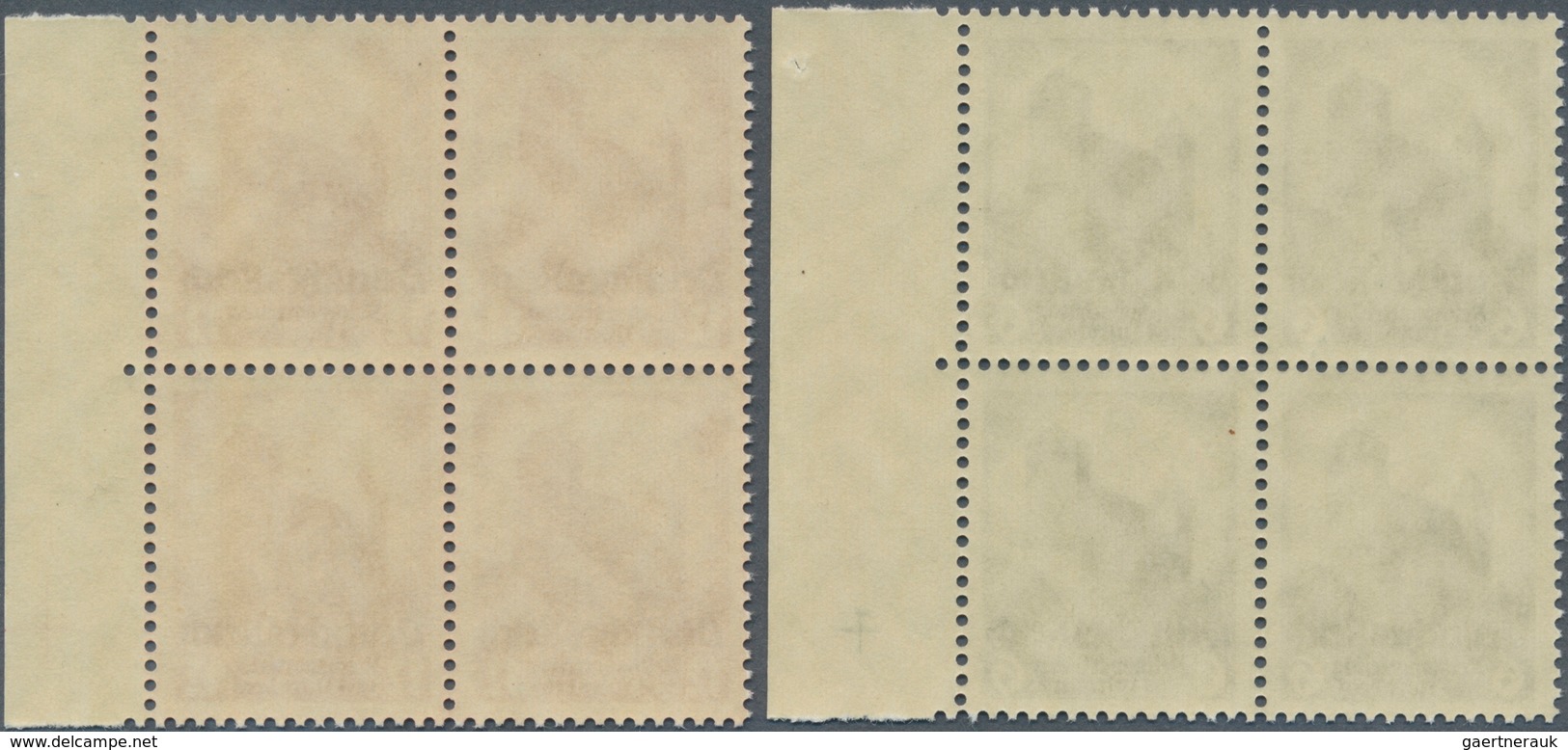 18143 Deutsches Reich - 3. Reich: 1934, 6 Pfg. Und 12 Pfg. Reichsparteitag, Taufrische Luxusrand-Viererblo - Unused Stamps