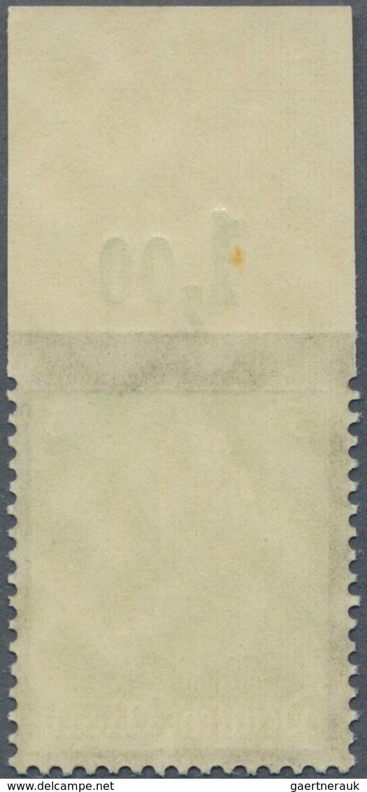 18146 Deutsches Reich - 3. Reich: 1935, 5 Pfg. Hindenburg-Trauerrand", Abart "OBEN UNGEZÄHNT", Postfrische - Unused Stamps